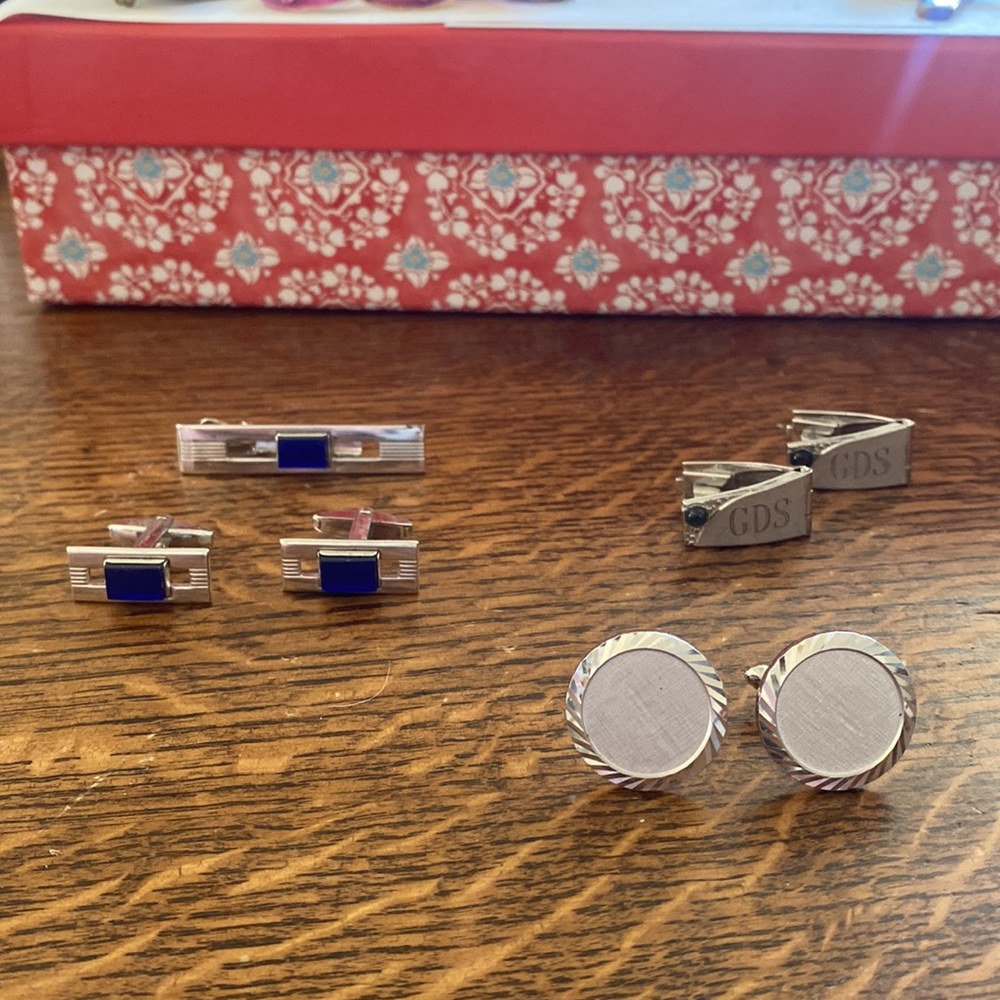 Vintage Cuff Links and Tie Tack Lot